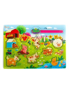 Развивающая игрушка Мастер Игрушек Магнитная рыбалка Случай на ферме