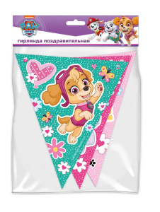 Гирлянда поздравительная ND Play Щенячий патруль, цветы