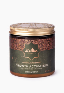 ZEITUN Authentic Фито-маска для роста волос разогревающая с экстрактом перца 250 мл