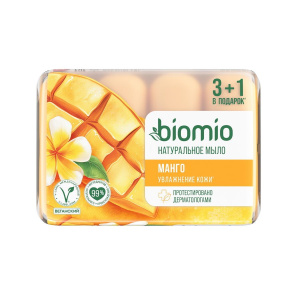 BioMio Мыло натуральное Манго 4х75 г