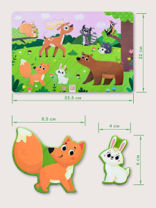 Malamalama Пазлы на подложке Лес 8 элементов