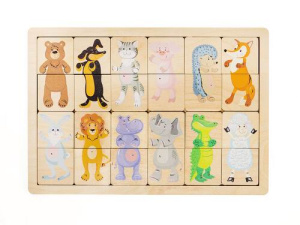 Игра развивающая деревянная Зоопарк