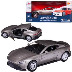 Машинка металлическая Abtoys АвтоСити 1:36 "Спортивная-2", инерционная с открывающими передними дверцами , серебристая, свет, звук Машинка металлическая Abtoys АвтоСити 1:36 "Спортивная-2", инерционная с открывающими передними дверцами , серебристая, свет, звук