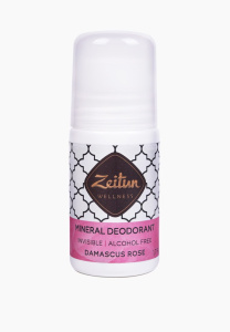 ZEITUN Wellness Дезодорант шариковый "Дамасская роза"минеральный с коллоидным серебром 50мл