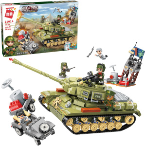 Конструктор Qman серия Combat Zone Танк атакует, 858 деталей