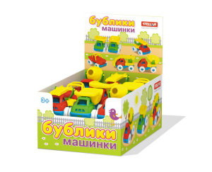 Машинка "Бублик" в шоу-боксе по 18 штук, цена за шт