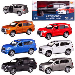 Машинка металлическая Abtoys АвтоСити 1:36 Кроссовер семейный инерционный с открывающими передними дверцами 6 видов свет звук Машинка металлическая Abtoys АвтоСити 1:36 Кроссовер семейный инерционный с открывающими передними дверцами 6 видов свет звук