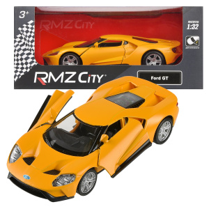 Машина металлическая RMZ City серия 1:32 Ford GT 2019, инерционный механизм, желтый матовый цвет, двери открываются. Машина металлическая RMZ City серия 1:32 Ford GT 2019, инерционный механизм, желтый матовый цвет, двери открываются.