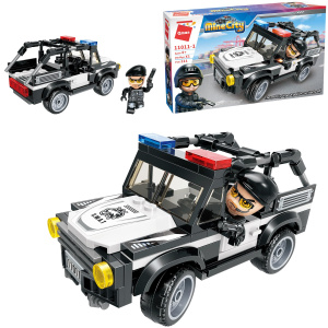 Конструктор Qman серия MineCity Полицейский на машине 121 деталь