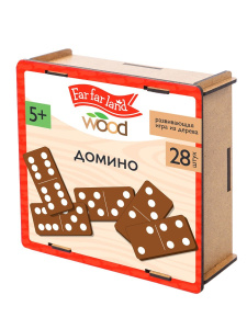 Десятое королевство Домино деревянное Far far land wood 28 фишек
