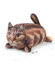 Мягкая игрушка СмолТойс Котенок-валик 33 см