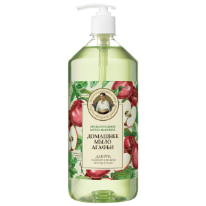 Рецепты бабушки Агафьи Мыло Агафьи домашнее Мятно-яблочное 1000мл
