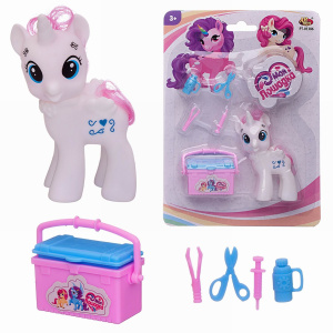 Игровой набор Abtoys Моя лошадка Пони-единорог белая с чемоданчиком и медицинскими игровыми предметамиСИМВОЛ ГОДА 2026 Игровой набор Abtoys Моя лошадка Пони-единорог белая с чемоданчиком и медицинскими игровыми предметамиСИМВОЛ ГОДА 2026
