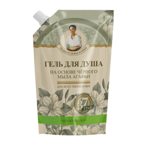 РБА Травы и сборы Агафьи Гель для душа на основе черного мыла Агафьи 500 мл Дойпак