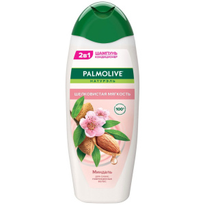 PALMOLIVE Шампунь кондиционер 2 в 1 Шелковистая мягкость Миндаль 450мл