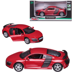 Машинка металлическая MSZ серия 1:43 Audi R8 GT , цвет красный, инерционный механизм, двери открываются Машинка металлическая MSZ серия 1:43 Audi R8 GT , цвет красный, инерционный механизм, двери открываются