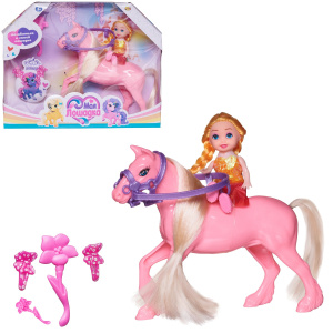 Игровой набор Abtoys Моя лошадка Розовая лошадка и девочка-наездницаСИМВОЛ ГОДА 2026 Игровой набор Abtoys Моя лошадка Розовая лошадка и девочка-наездницаСИМВОЛ ГОДА 2026
