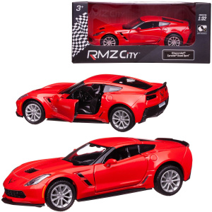 Машина металлическая RMZ City серия 1:32 Chevrolet Corvette Grand Sport, красный цвет, двери открываются Машина металлическая RMZ City серия 1:32 Chevrolet Corvette Grand Sport, красный цвет, двери открываются