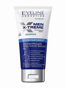 EVELINE Men X-Treme Гель после бритья увлажняющий 6в1, 150мл