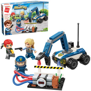 Конструктор Qman серия MineCity Полицейские истории: разминирование 107 деталей