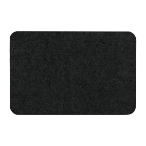 Коврик VORTEX влаговпитывающий, ребристый Slim, без борта, подложка tpr, 40*60 см черный