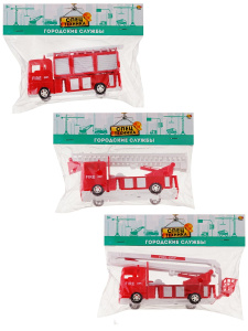 Машинка инерционная Abtoys Спецтехника Пожарная, 3 вида