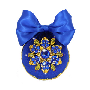 Шар новогодний "Снежинка" синяя Шар новогодний "Снежинка" синяя