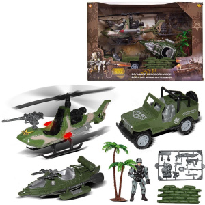 Игровой набор Abtoys Боевая сила Военная техника с фигуркой и аксессуарами