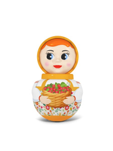 Неваляшка малая "Девочка" оранжевая в коробке Неваляшка малая "Девочка" оранжевая в коробке