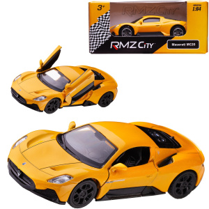Машина металлическая RMZ City серия 1:32 Maserati MC 2020, инерционный механизм, двери открываются, желтый цвет. Машина металлическая RMZ City серия 1:32 Maserati MC 2020, инерционный механизм, двери открываются, желтый цвет.