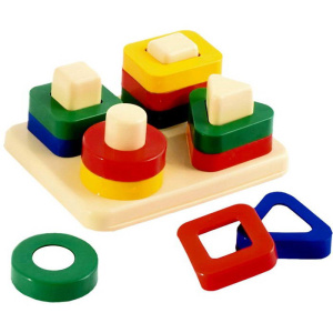 Сортер игра дидактическая Веселые фигурки 13,5х11х,5,5 см.