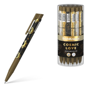 Ручка шариковая автоматическая ErichKrause Magic Sky Matic&Grip, цвет чернил синий (в тубусе по 24 шт.)