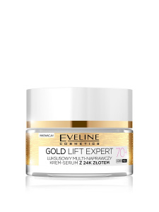 EVELINE GOLD LIFT EXPERT Эксклюзивный ультравосстанавливающий крем-сыворотка 70+ день/ночь 50мл