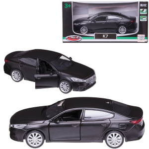 Машинка металлическая MSZ серия 1:43 Kia K7, цвет чёрный, инерционный механизм, двери открываются Машинка металлическая MSZ серия 1:43 Kia K7, цвет чёрный, инерционный механизм, двери открываются