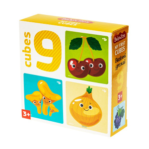 Десятое королевство Кубики Baby Toys Веселый урожай 9 шт
