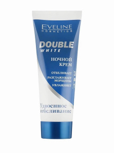 EVELINE Double White Крем ночной отбеливающий 3в1 75мл