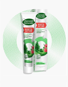 Лесной Бальзам Зубная паста Форте Актив 75мл