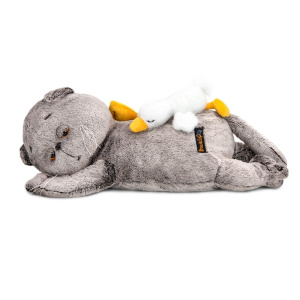 Кот Басик сонный с Гусиком (пижамница) 50 см Кот Басик сонный с Гусиком (пижамница) 50 см