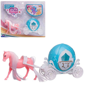 Игровой набор ABtoys Моя лошадка Карета бирюзово-белая с розовой лошадкойСИМВОЛ ГОДА 2026 Игровой набор ABtoys Моя лошадка Карета бирюзово-белая с розовой лошадкойСИМВОЛ ГОДА 2026