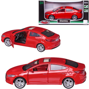 Машинка металлическая MSZ серия 1:43 Hyundai Elantra, цвет красный, инерционный механизм, двери открываются Машинка металлическая MSZ серия 1:43 Hyundai Elantra, цвет красный, инерционный механизм, двери открываются