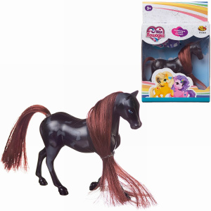 Фигурка Abtoys Лошадка черная с серыми пятнамиСИМВОЛ ГОДА 2026 Фигурка Abtoys Лошадка черная с серыми пятнамиСИМВОЛ ГОДА 2026