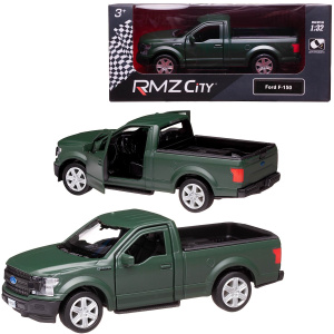 Машина металлическая RMZ City серия 1:32 Ford F150 2018, зеленый матовый цвет, двери открываются Машина металлическая RMZ City серия 1:32 Ford F150 2018, зеленый матовый цвет, двери открываются