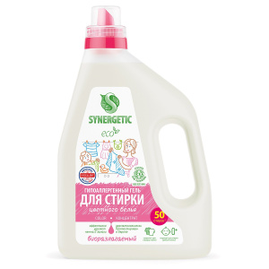 SYNERGETIC Гель для стирки Color 1,5л