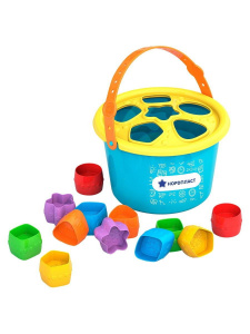 Дидактическая игрушка НОРДПЛАСТ Ведро-сортер