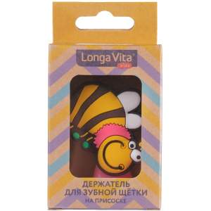 Держатель Longa Vita для зубной щетки желтый