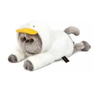 Кот Басик в худи "Гусик" (лежачий) 19 см Кот Басик в худи "Гусик" (лежачий) 19 см