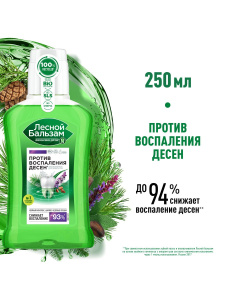 Лесной Бальзам Ополаскиватель для полости рта Против воспаления десен 250мл