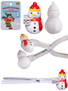 ABtoys Снежколеп Снеговик (размер снежка11,5х6см) 38см белый
