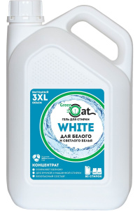 Гель для стирки GREEN CAT белого белья 3 л
