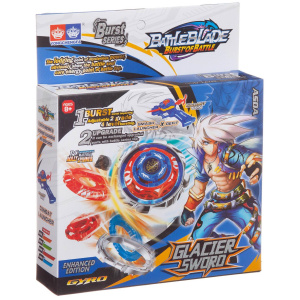 Настольная игра Junfa Волчок Battle blade Glacier Sword Asda с пусковым устройством,19х23х5 см